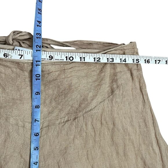 SARAH PACINI Beige Linen Harem Pants Made In Italy Size 3 US Large - Picture 5 of 9